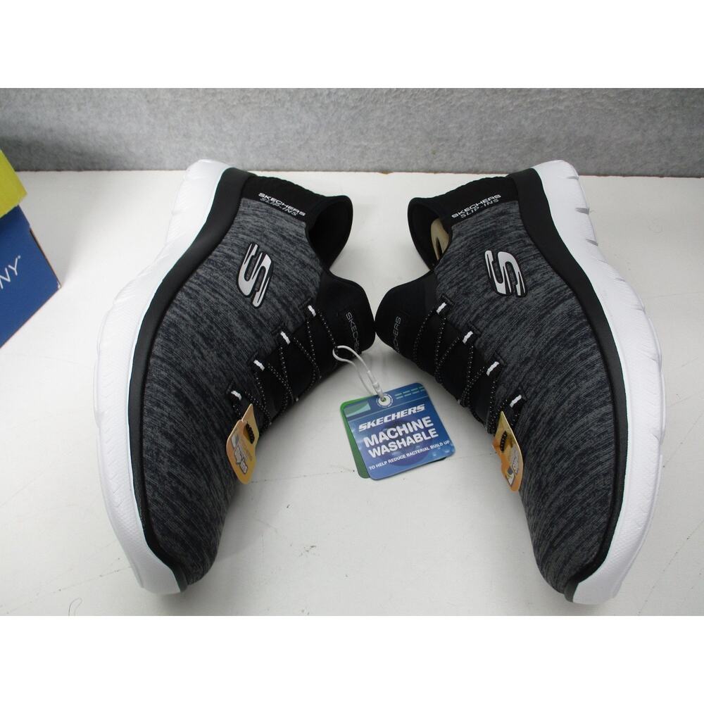 Skechers Slip-ins Summits Bungee Shoes Dazzling Haze Black White Womens Sz 9 - Picture 6 of 8
